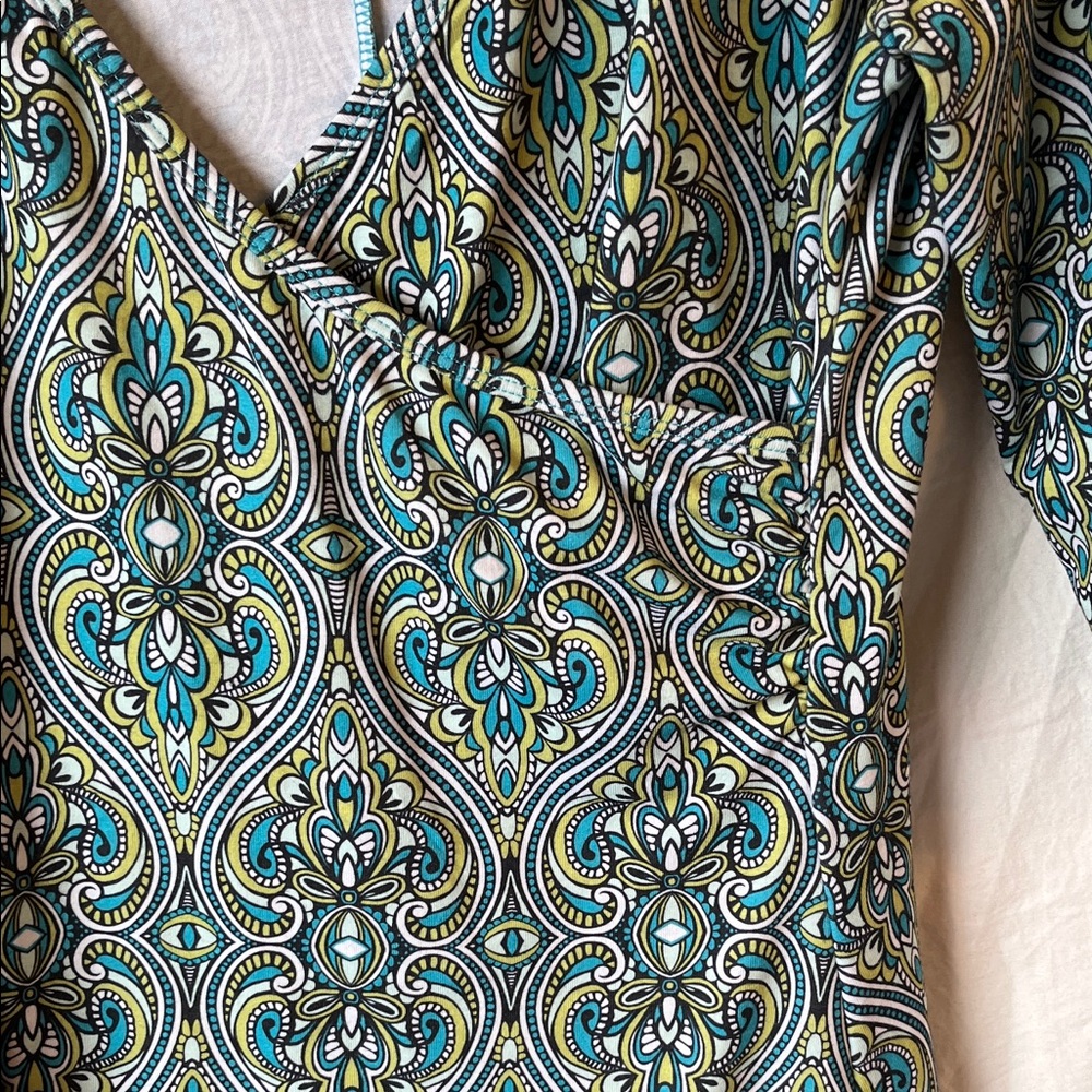 Prana Faux Wrap Dress Size Large - Picture 6 of 11